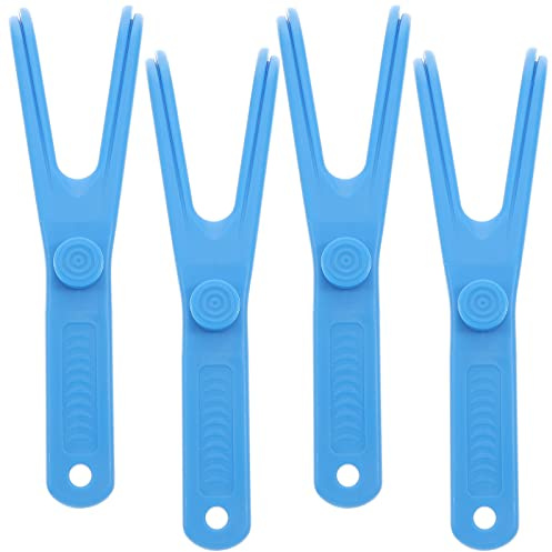 Healifty Reusable Dental Floss Holder Replacement Handles for Teeth Cleaning Oral Care Floss Stick with Comfortable Y Shape Design and Convenient Storage Hook
