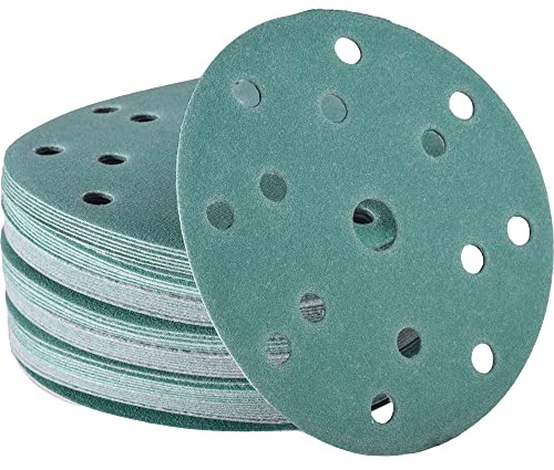 Wabrasive Lot de 50 disques abrasifs humides et secs 150 mm Auto-Aggripant 15 trous K150 | Papier abrasif humide pour réparation automobile et carrosserie de Wabrasive