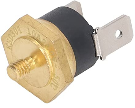 Temperaturschalter, Zuverlässig 250V KSD301 Kupferthermostat M4 Öffner Gewinde Empfindlich für Klimaanlage für Scheibenwischer (150°C)