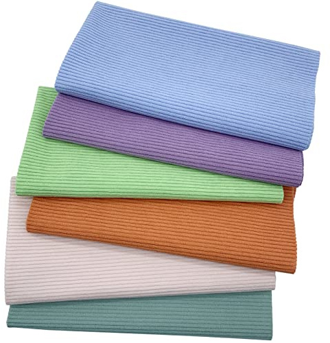 aufodara 6pcs Corduroy Fabric 47x47cm Decorative Fabric for Sewing Project, Quilting, Patchwork, DIY Crafts (Colour B603)
