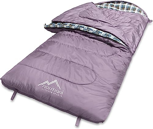 normani 4-in-1-Funktion Extrem Outdoor Schlafsack 'Antarctica' aus Nylon Rip-Stop mit 500 + 250 g/m² Hollow Fiber Füllung 220 x 90 cm