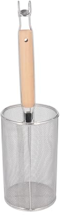 Cestino per Pasta a Rete per Gnocchi, Cestino per Pasta in Acciaio Inossidabile, Rete per Cestino per Pasta, Colino per Noodle per Ravioli, Cestello Profondo, Schiumarola a Rete Fine, Filtro a Rete Co