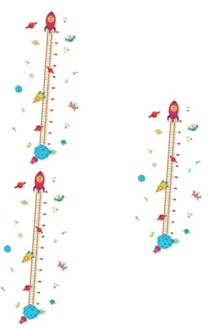 ibasenice 3stücke Cartoon-wachstumsdiagramm Wandaufkleber Für Kinderzimmer Abnehmbarer Höhenmesser Zur Raumdekoration Umweltfreundliches Geeignet Für Schlafzimmer Und Spielzimmer Einfach