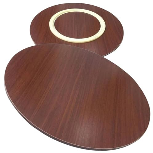 Lazy Susan Großer Drehteller Runder Holz Drehscheibe 50cm 60cm 70cm 80cm 90cm Lazy Susan Tischplatte Esstisch Drehscheibe, Reibungslose Drehung Langlebig Einfach Zu Säubern