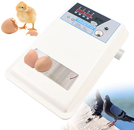 24 Eier Brutautomat Vollautomatisch Inkubator Digital Geflügel Brutapparat Brutkasten Maschine mit LED Temperaturanzeige und Feuchtigkeitsregulierung