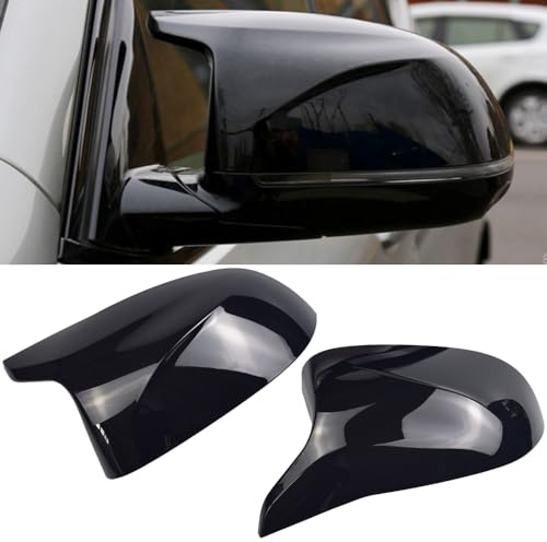 1 Paar Auto Spiegelkappen für B-MW X5 F15 X6 F16 2014-2018 | Links Rechts Rückspiegel Gehäuse für B-MW X3 F25 X6 F26 2014-2018 (Kohlefaser)
