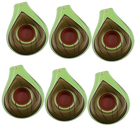 TOYANDONA 6stücke Aufblasbare Avocado Getränkebecherhalter Für Wasserspaß Für Getränke Schwebende Untersetzer Für Strand Und Material Leicht Zu