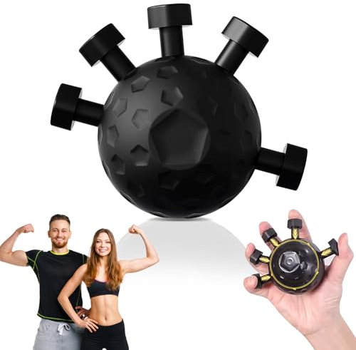 Finger-Griffstärker, 2025 Neuest Handtrainer Fingertrainer, Geeignet für Handmassage, Dekompression, Greif und Griffkraft, Fingerkrafttraining (Schwarz)