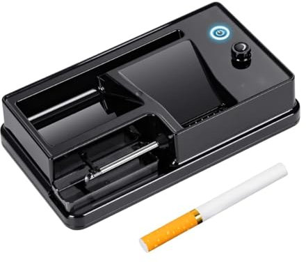 VDLLQYN, Máquina de llenado de Cigarrillos portátil por inducción infrarroja, Adecuada for Papel de Cigarrillo de 6,5/8 mm ，Enrollador eléctrico de Cigarrillos(Black,6.5mm)