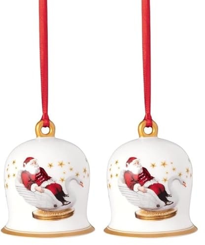 Villeroy & Boch – Annual Christmas Edition Jahres-Glocke 2024 Bunt, Glocke Weihnachten, Baumschmuck, Deko Weihnachten, Weihnachtsdekorationen, Sammlerstück, Premium Porcelain, Kunststoff