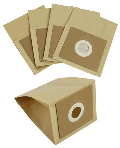 Raheem 5 Pack Vacuum Cleaner Dust Bags 10x11cm for Bush VCB35B15C1J7W-70, Vytronix RBC02, BC-402, BC-501, Argos VC-401 VC-402 – High-Efficiency Paper Hoover Bags, Home Vacuum Cleaner Accessories