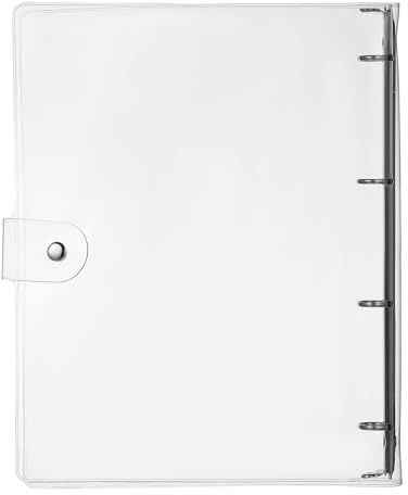 jojofuny Copertina Trasparente in Plastica per Quaderni Custodia Resistente per Raccoglitori Protettore per Diario e Notebook per Studenti e Ufficio