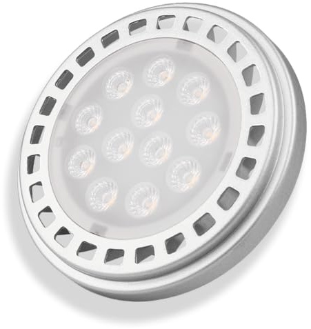 INNOVATE ES111 GU10 LED Leuchtmittel 1 Stk. 12W 3000K Warmweiß Dimmbar | 60° Spot QRB11 QRB111 LED Lampe Ersatz 100W Strahler Deckenlampe Innenbereich
