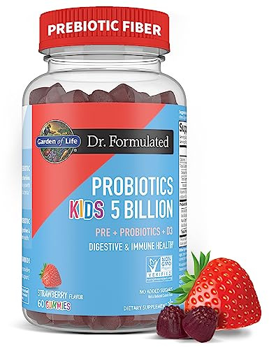 Garden of Life Dr. Formulated Probiotics Kids 5 Billion Gummies, Strawberry - 60 gummies