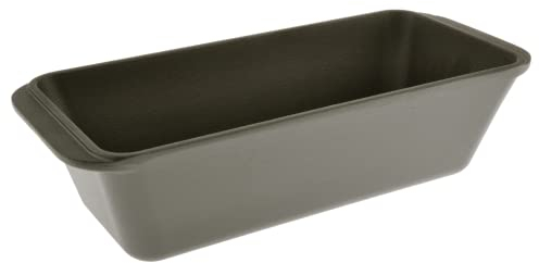 WEES-CK Molde de hierro fundido pre-sazonado para pan y pan, sartén para pan de carne, no tóxico, libre de PTFE y PFOA, adecuado para todas las fuentes de calor y parrilla segura para una experiencia