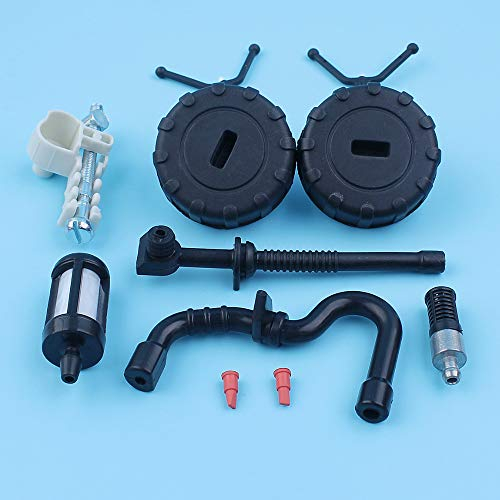 Tendeur de chaîne tendeur gaz mazout ligne bouchon de réservoir Kit de filtre d'évent for Sti-hl 018 MS180 017 MS170 MS 170 180 tronçonneuse