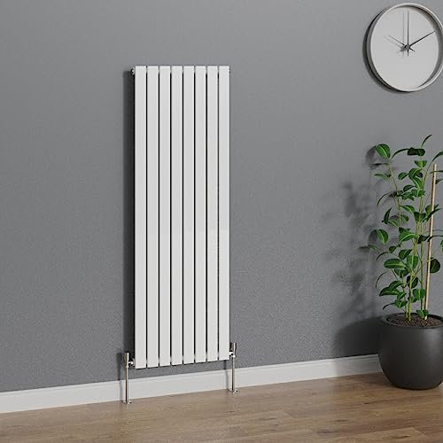 WarmeHaus Vertical Radiators 1600x544mm Flat Panel Column Designer Radiator White Single Radiators Central Heating Heater