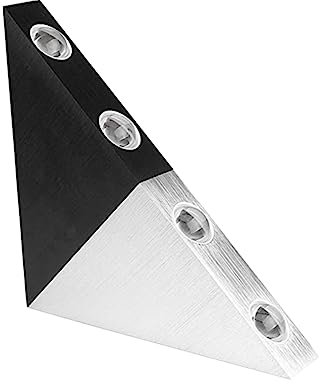 UKCOCO 5w Led Wandleuchte Dreieck Edelstahl Außenbeleuchtung Farbwechsel 90-265v Energiesparende Wandlampe Für Garten Terrasse Hof