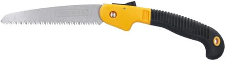 TOUGH MASTER Sega da potatura da 17,8 cm, pieghevole, con serratura sicura, comoda impugnatura morbida, per giardino, campeggio, bushcraft, rifilatura del legno