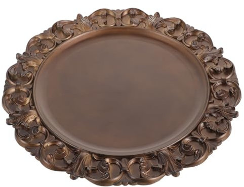 COSMEVIVI Assiette Rétro Émail Plat Décoratif pour Dîner Service De Buffet Et Apéritifs Vaisselle Vintage pour Événements Et Photographie Artistique
