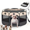 Welpenauslauf, Welpenlaufstall, Laufstall Hund, Katzengehege, Hundelaufstall für Wohnung, Welpenauslauf Indoor, Laufstall Katze, Hasengehege, Kaninchengehege, Katzen Aussengehege, grau