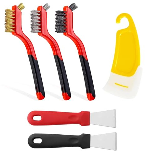 6 PCS Oven Cleaner, Oven Scraper, Hob Cleaner, Oven Cleaning Kit, for Cleaning Kitchens Microwaves Ovens and Stoves