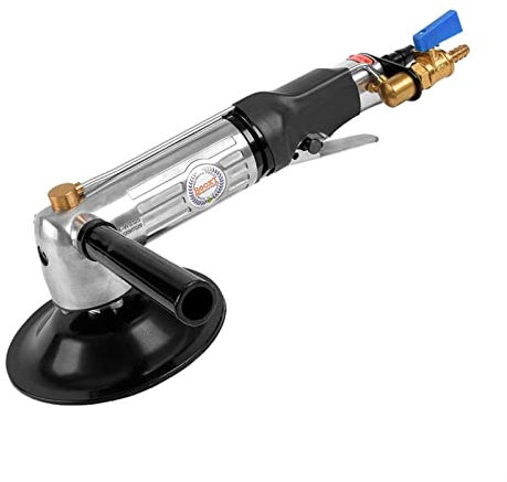 Levigatrice elettrica Strumento pneumatico BX-WS125. Iniezione di acqua pneumatica for lucidatura e rettifica in marmo Fornisce un controllo fluido durante la levigatura