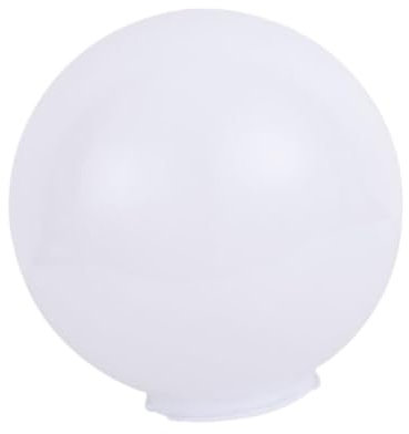 Colcolo Lámpara de Globo para Exteriores, Pantalla de Bola, Decoración, Lámpara Redonda Blanca, Poste de Globo, Fácil Instalación, Cubierta de Lámpara para, 25cm 120mm Boca