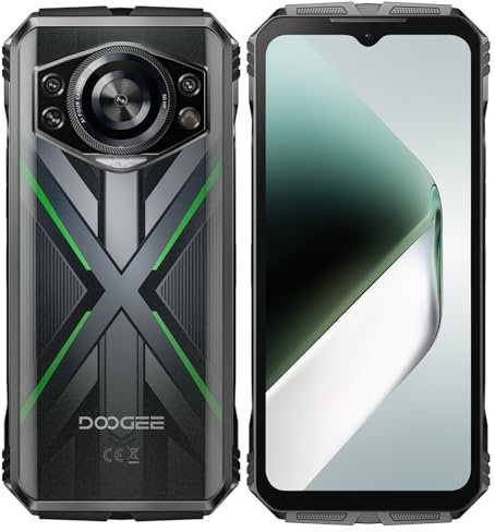 DOOGEE S Cyber Pro Outdoor Smartphone ohne Vertrag, 6.6 FHD+ 120Hz, 50MP+20MP Kamera, 32GB RAM+512GB ROM, 10800mAh Akku, 4G Outdoor Handy, Android 14, Gesichtserkennung, Fingerabdruck, NFC, Dual SIM