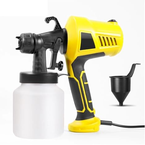 Paint Sprayer, 800ML Yellow Electric Spray Gun Control Easy Spray Painter Power Tool Flow Spray Painter Car Repair Tools