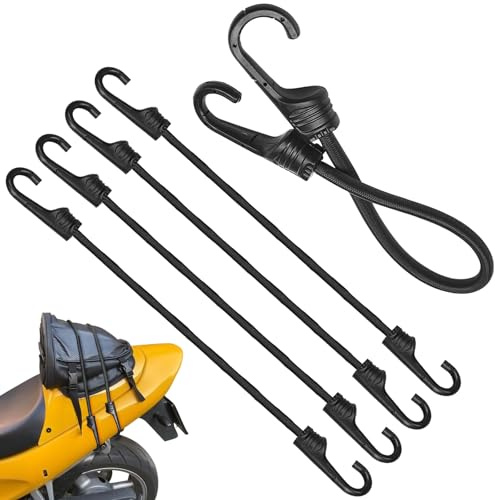Colorich 5 Stück Spanngummi mit Haken 30 cm, Expander mit Haken, Gummispanner mit Haken, Spannseile Planenspanner Gummiband mit Haken für Banner, Plakate, Zelte