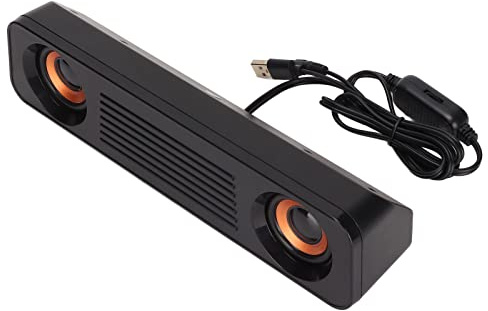 POENVFPO Kabelgebundener Lautsprecher A83-Modell mit 3,5-mm-USB-Anschluss, Großem Klangraum für Immersiven Klang, Kompaktes Design für Desktop-Computer-Laptop-Gaming