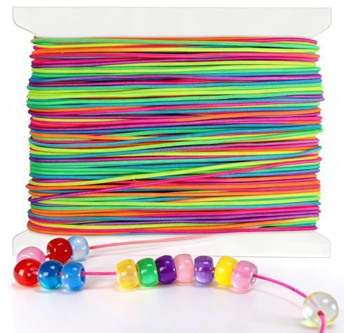 Herbst 100M Gummiband für Armbänder 1mm Sieben Farben Armband Gummiband