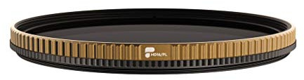 PolarPro - Quartzline ND16/PL - 82 mm - Neutraldichtefilter - Cinema Series - Messingrahmen - Anti-Kratz / Anti-Öl / hydrophobe Beschichtung - Polarisationsfilter