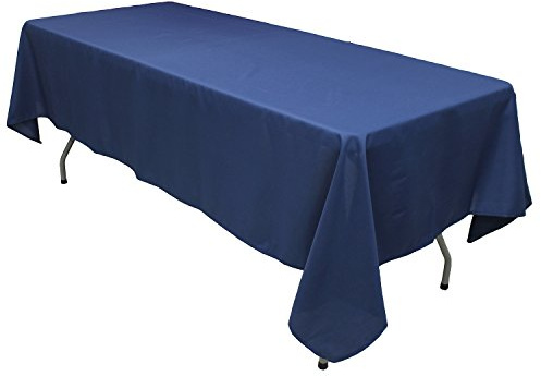 KaitatsuSen Rechteckige Tischdecke aus Polyesterstoff, Marineblau, 150x200cm