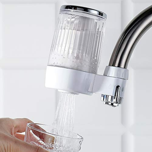 Tap Water Purifier Kitchen Faucet ABS Material Water Purifier Dual Output Suitable for Standard Faucet