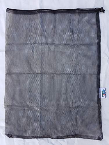 Pond H2O Filter Media Bag 18'' x 24'' (45cm x 60cm) 2mm 5/64'' Pump Barrier Bag, Pond & Aquarium Filtration Mesh Media Bag with Toggle Closure