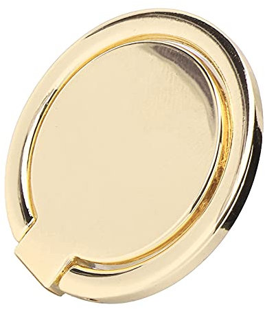 Phone Ring Holder, Mobile Phone Finger Ring Grip 360 Adjustable Metal Phone Holder Magnetic Car Mount for Mobile Phones and Tablets(Gold)