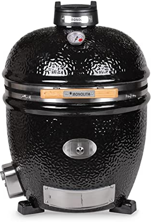 Monolith Keramikgrill Classic 2.0 BBQ Guru Edition ohne Fahrgestell Nr. 129002-black
