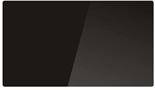 Kalia Radiateur électrique noir à inertie sèche bloc CERAMIQUE + facade VERRE écran LCD 1500W GLASS Norme NF