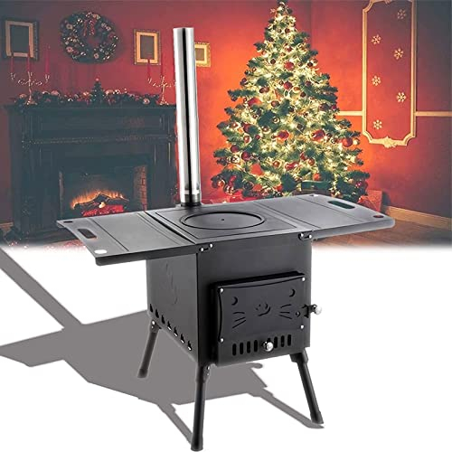 Raketenofen Camping Holzofen Außenküchen Edelstahl Rocket Stove Tragbar Campingkocher Holzofen Edelstahl Holzofen Zum Kochen Raketenofen Für Camping Faltbar Tischkocher Raketenofen ( Color : B groß )