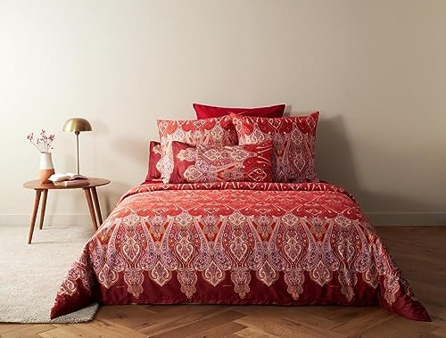 Bassetti Granfoulard Completo Letto Copripiumino Matrimoniale Due Piazze in Raso di puro Cotone Sacco Maxi + Lenzuolo Sotto con angoli + 2 Federe Ragusa R1