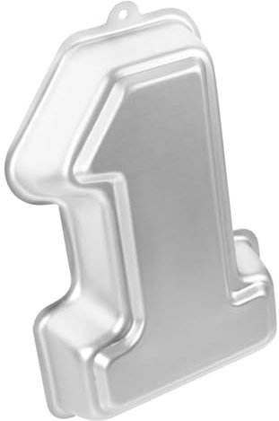 TOPBATHY Teglia Per Torta Numerata 1 in Lega Di Alluminio Antiaderente, Utensile Da Forno Resistente Ad Alta Temperatura, Per Cottura Domestica Di Dolci e Piccoli Dessert Compleanno