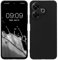 kwmobile Custodia Compatibile con Xiaomi Poco M6 4G Cover - Back Case per Smartphone in Silicone TPU - Protezione Gommata - nero matt