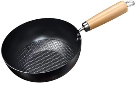 OFFSCH Sartén Sin Revestimiento Pequeña De Hierro Para Cocinar Sartén Wok Tradicional Para Uso Casa Para Hacer Wok Pequeño Chino