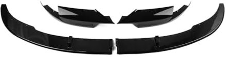 VTSGBLS Auto Frontspoiler Frontspoilerlippe Auto Frontstoßstange Splitter Kinnlippe Seitliche Splitter Abdeckung Für 5er F10 M5 2012-2016 Frontstoßstangenspoiler(Schwarz glänzend)