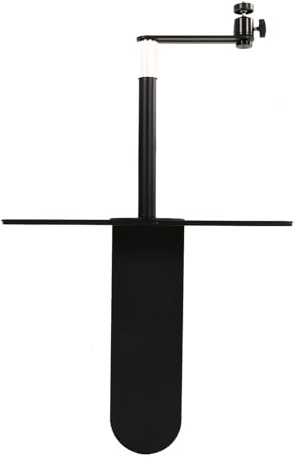 Cocoarm Projector Stand, Height Adjustable Wall Mount Bracket, 360° Rotatable, Black, 23.9-39.9 cm, with 1/4 Inch Screw Interface