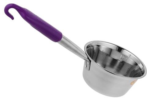 Balacoo Cucharón Inoxidable con Asa Engrosada y Gancho Cazo para Sopa y Agua Portátil para Camping Herramienta Resistente y Multifuncional para Cocina y Excursiones Color Color Aleatorio