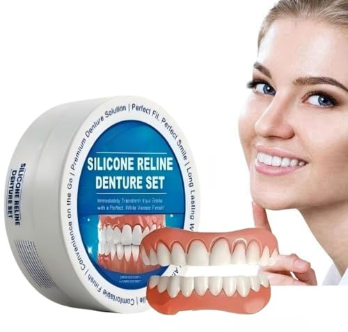 Xinshijie Juego de reparación de silicona para mujeres, kit de reparación de dientes suaves de silicona para hombres y mujeres, venas temporales de dientes falsas (style-1)