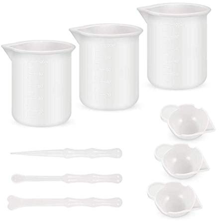 Miscelazione Antiaderente Misurini Silicone Mescolare Stick Resina Epossidico Gioielli Fare Miscelazione Antiaderente Misurini